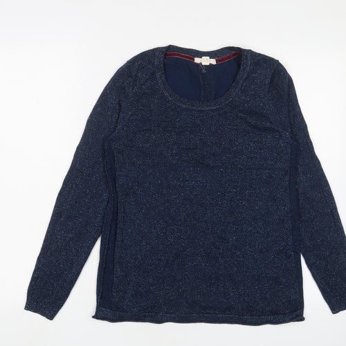 White Stuff Women's Blue Pullover Jumper - UK 12