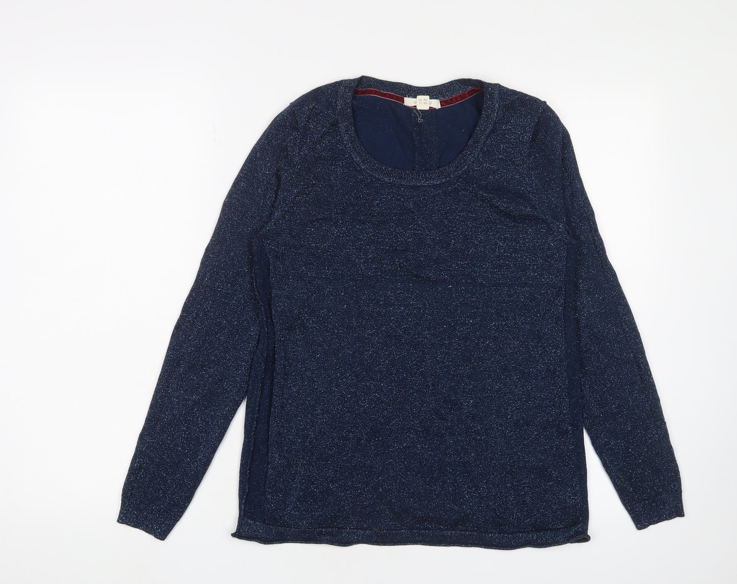 White Stuff Women's Blue Pullover Jumper - UK 12