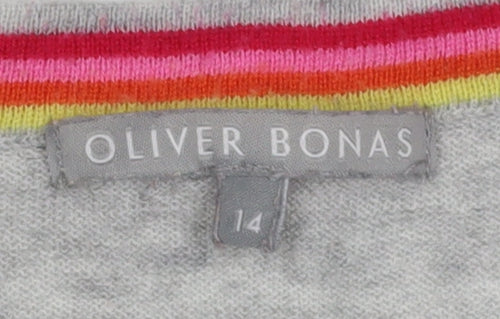 Oliver Bonas Women's Grey Pullover Jumper Size 14