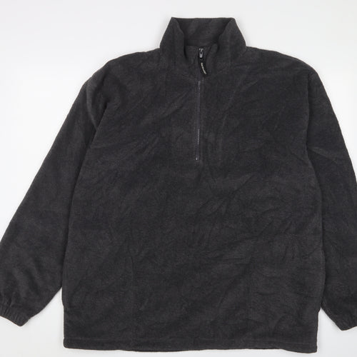 Result Men's Black XL 1/2 Zip Fleece Sweatshirt