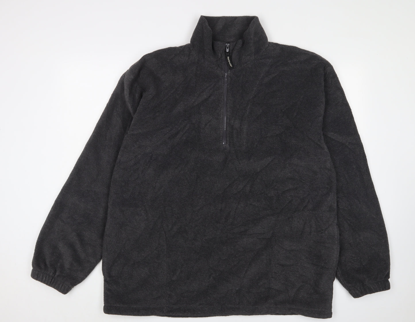 Result Men's Black XL 1/2 Zip Fleece Sweatshirt