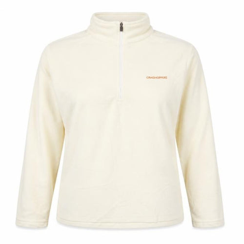 Craghoppers Women's Ivory Fleece 1/2 Zip Sweatshirt Size 14