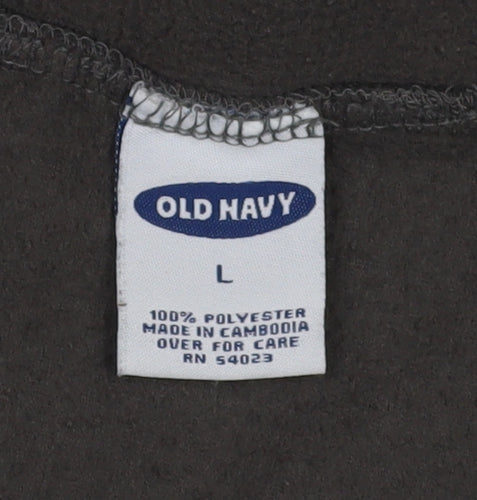 Old Navy Men's Black Fleece Gilet, Size L