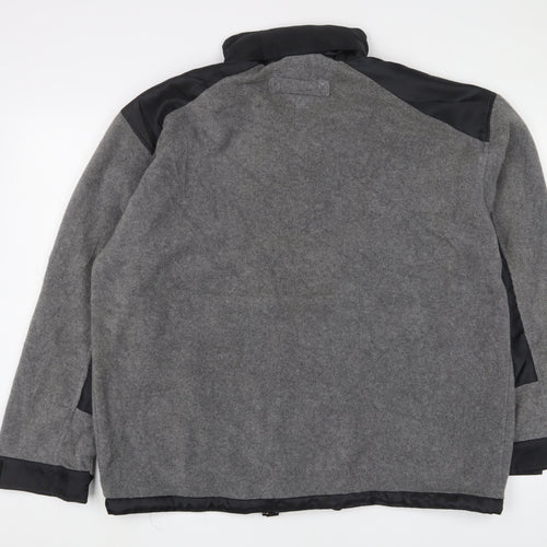 Urban Exposure Mens Grey Windbreaker Jacket Size M