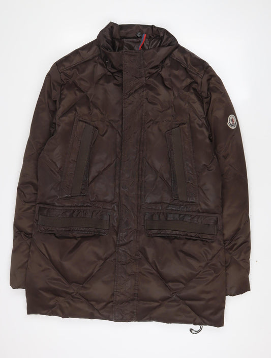 Moncler Men's Brown Puffer Jacket L Casual Winter