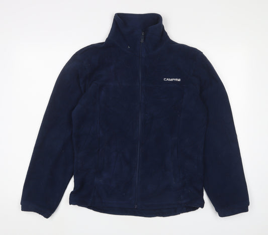 Campri Women's Blue Fleece Jacket Size 10