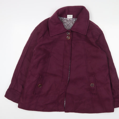 Anne de Lancay Women's Purple Coat Size 18