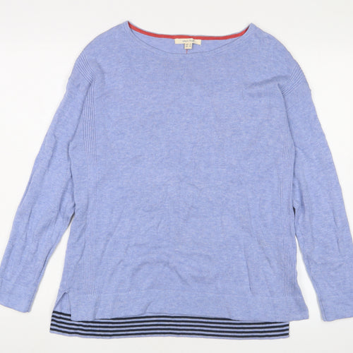 White Stuff Women's Blue Pullover Jumper Size 10