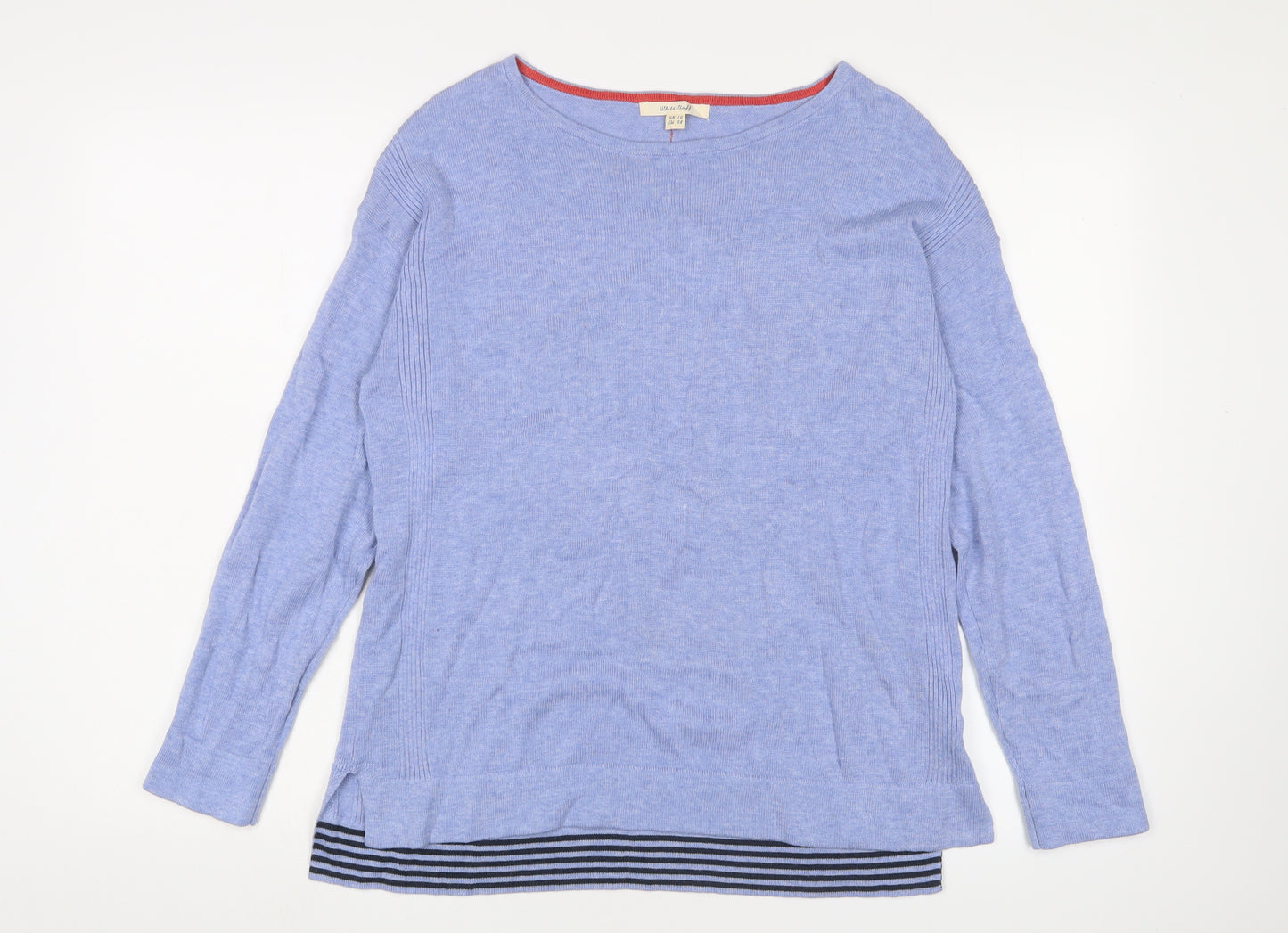 White Stuff Women's Blue Pullover Jumper Size 10