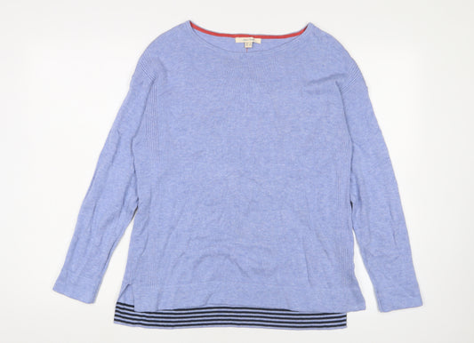 White Stuff Women's Blue Pullover Jumper Size 10