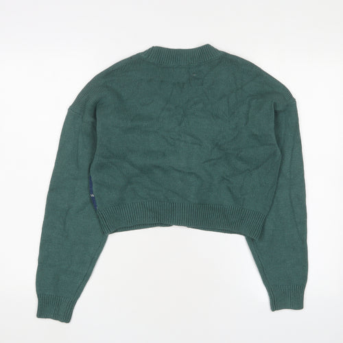 Hollister Women's Green XS Argyle Cardigan
