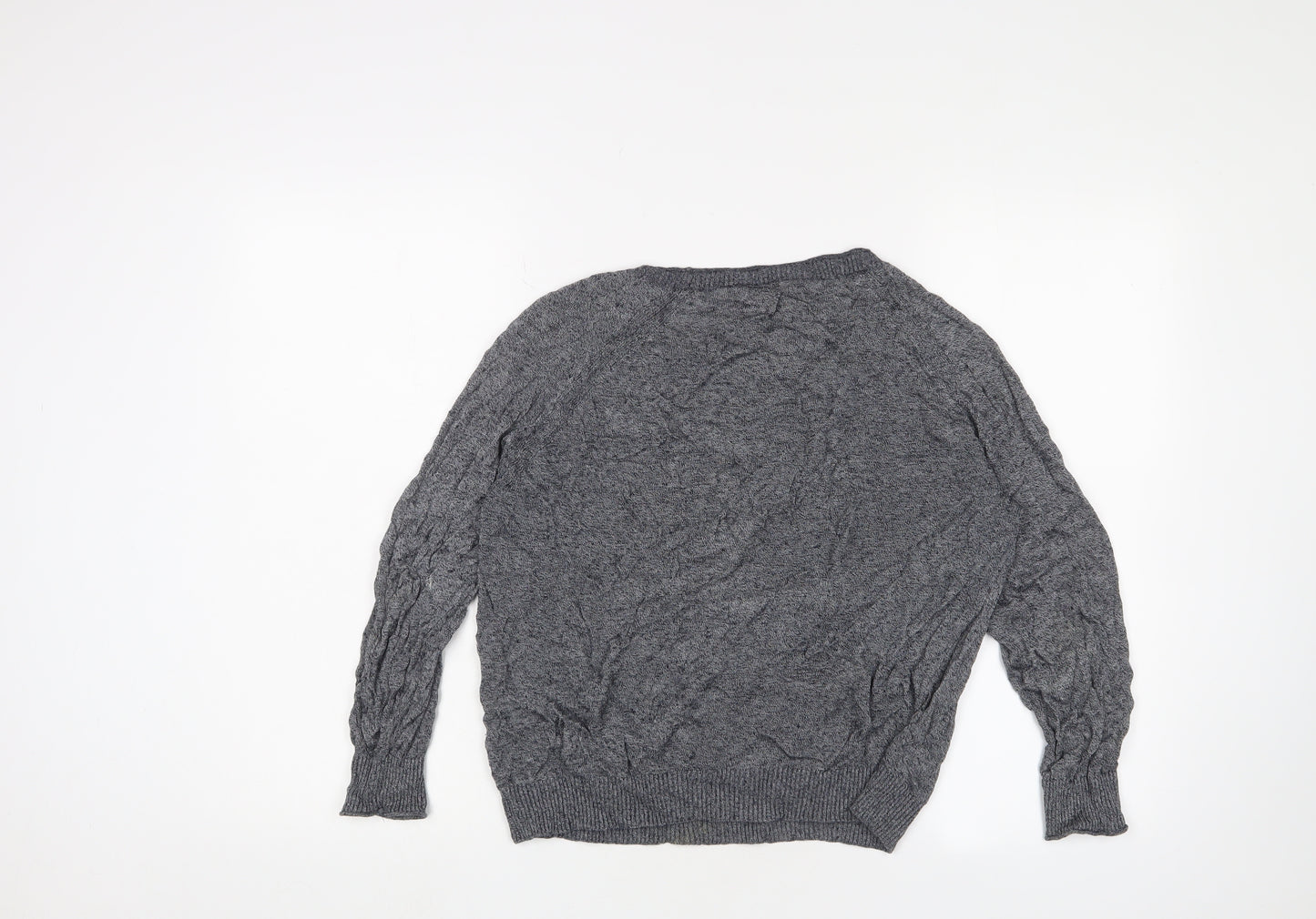 J.Crew Women's Grey Knit Jumper M Long Sleeve Crew Neck