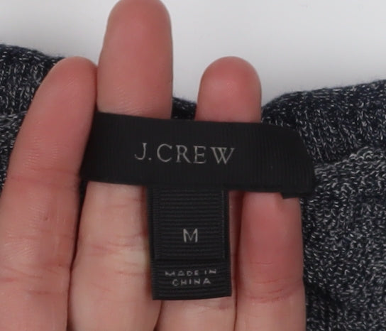 J.Crew Women's Grey Knit Jumper M Long Sleeve Crew Neck