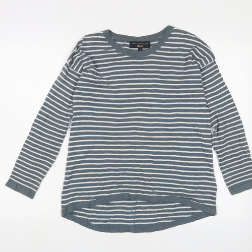 Paul Costelloe Striped Pullover Women's Jumper Navy 10