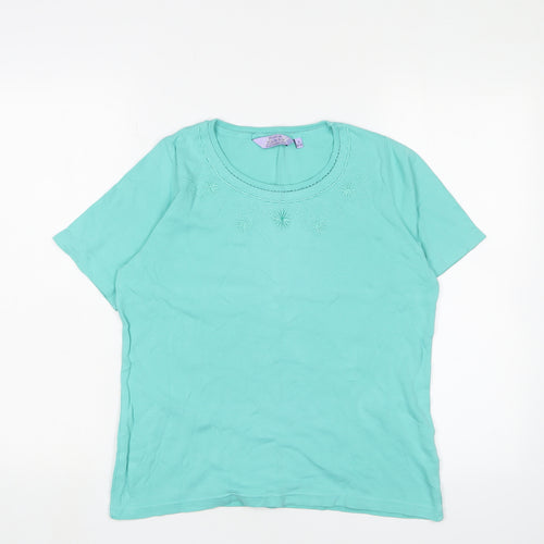Honor Millburn Women's Blue Cotton T-Shirt