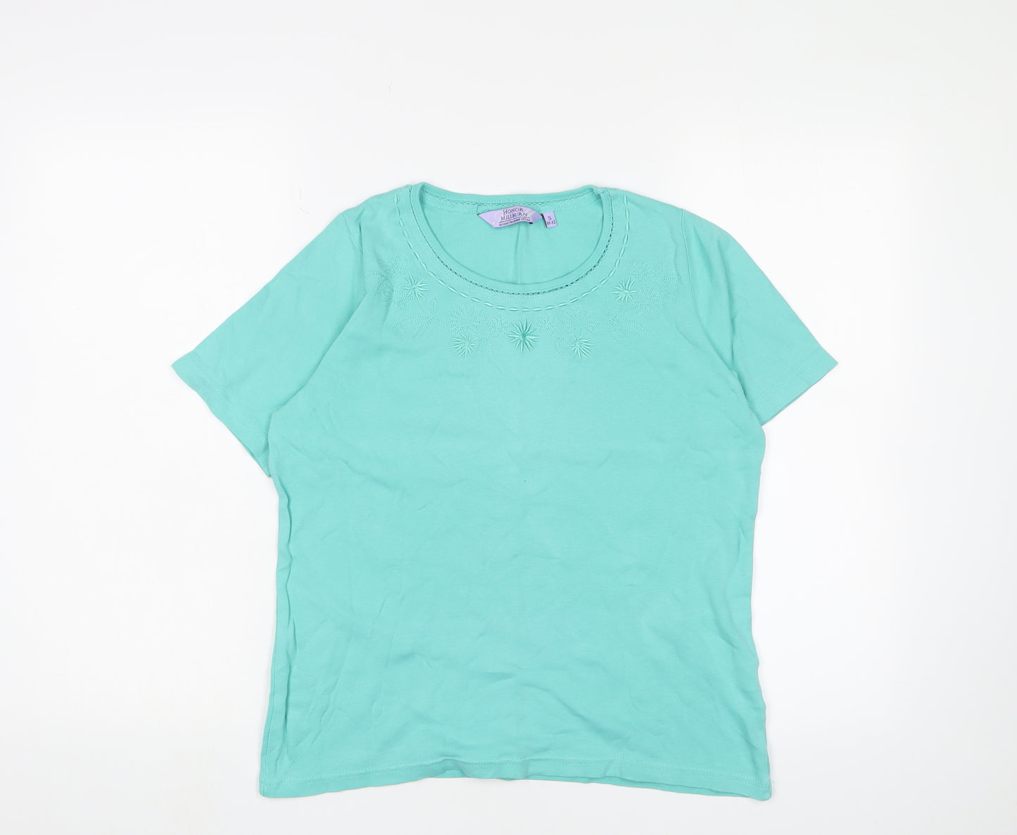 Honor Millburn Women's Blue Cotton T-Shirt