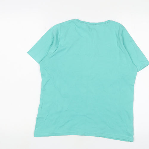 Honor Millburn Women's Blue Cotton T-Shirt