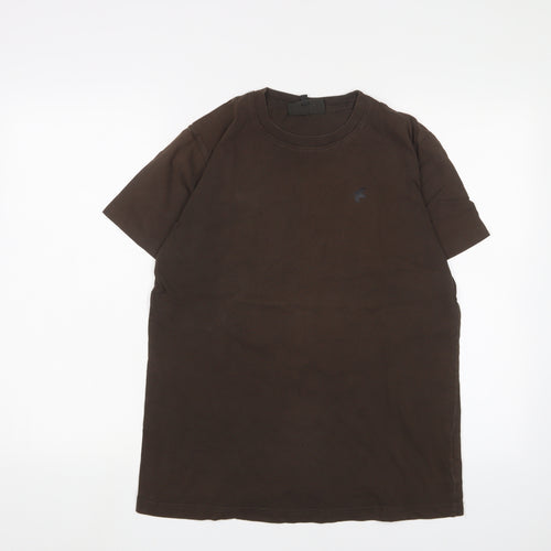 Seeland Men's Brown Cotton Short Sleeve T-Shirt