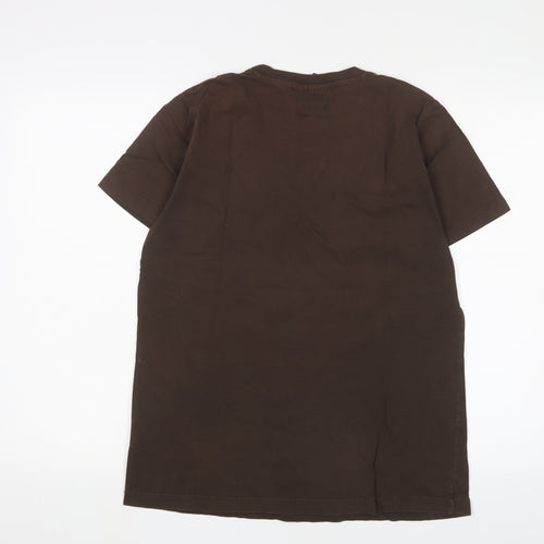 Seeland Men's Brown Cotton Short Sleeve T-Shirt