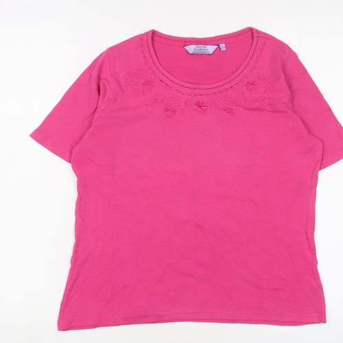 Honor Millburn Pink Women's Embroidered T-Shirt Size 10-12