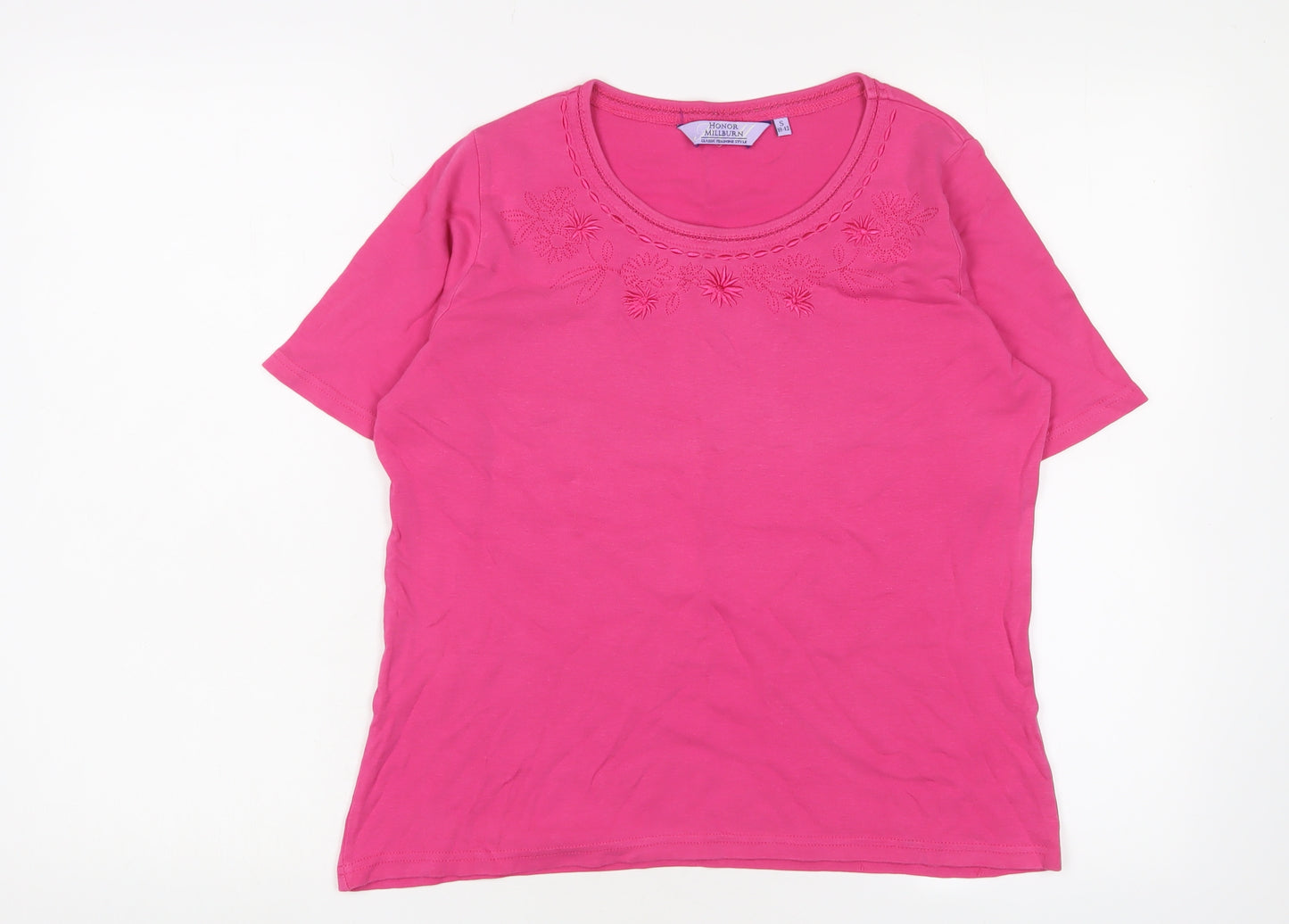 Honor Millburn Pink Women's Embroidered T-Shirt Size 10-12