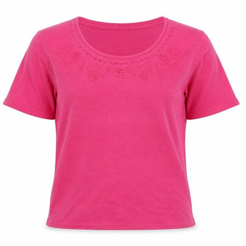 Honor Millburn Pink Women's Embroidered T-Shirt Size 10-12