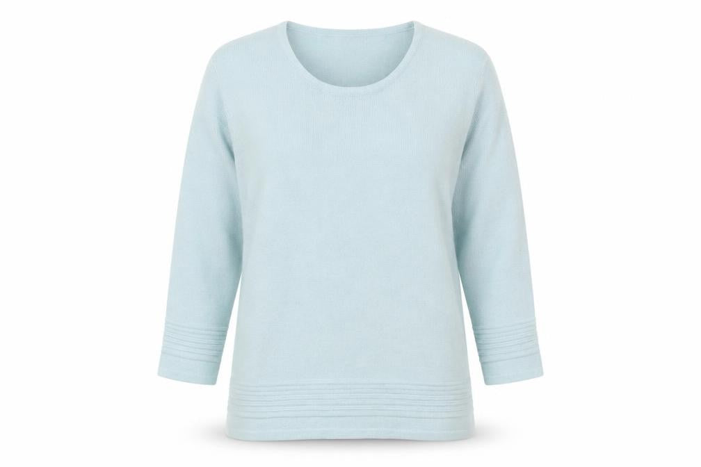 Front view of Eastex Women's Blue jumper, size 10