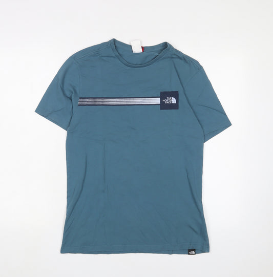 The North Face Men's Blue Short Sleeve T-Shirt, Size S