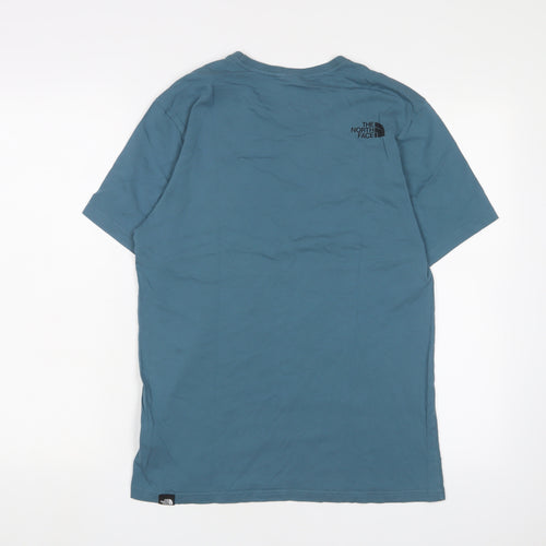 The North Face Men's Blue Short Sleeve T-Shirt, Size S