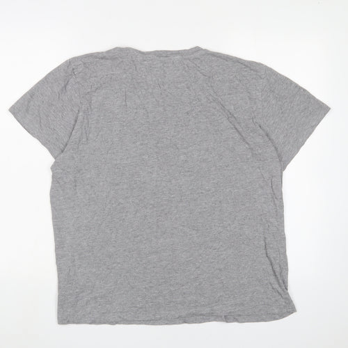 Jack & Jones Grey Men's XL T-Shirt, Short Sleeve, Logo