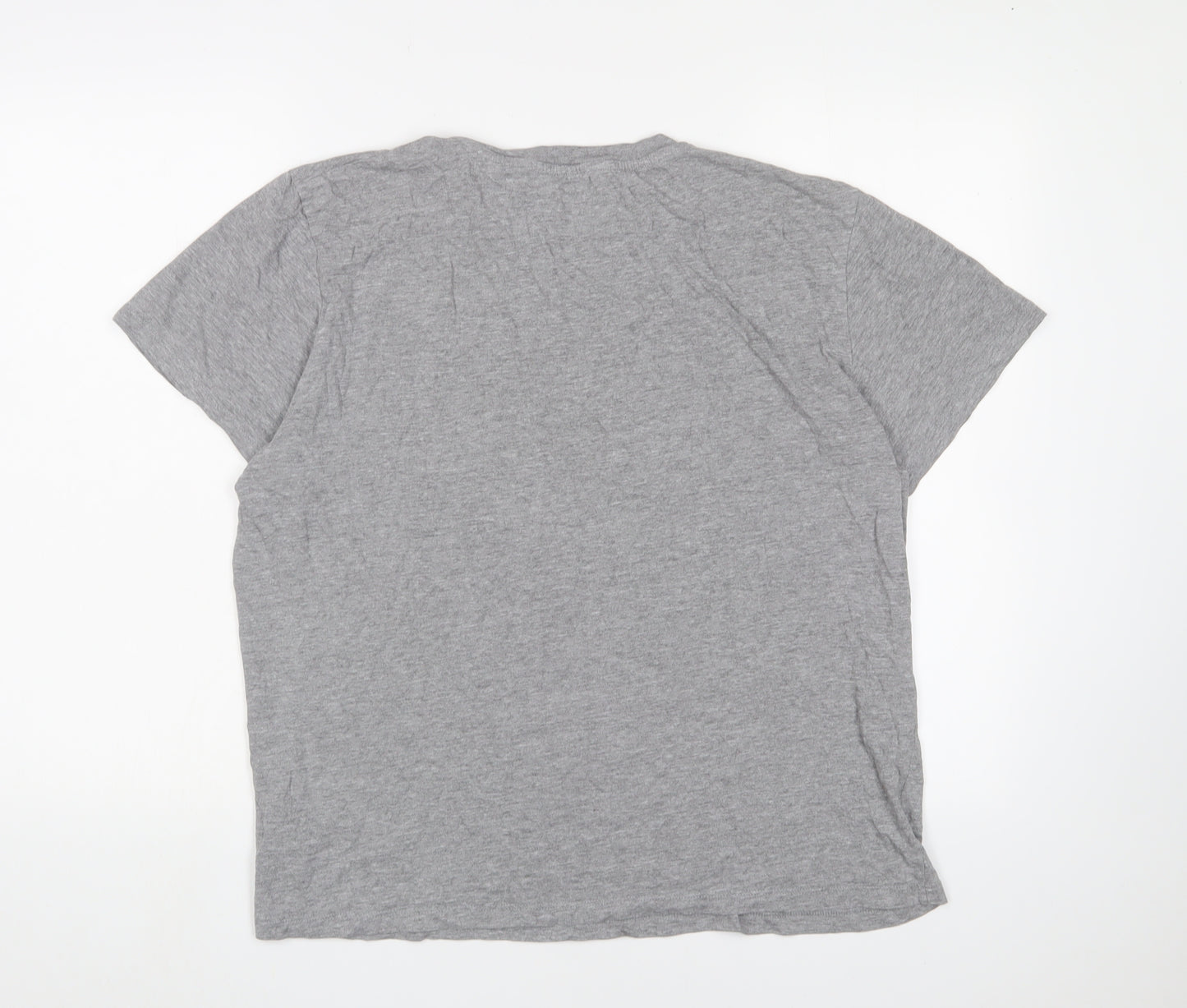 Jack & Jones Grey Men's XL T-Shirt, Short Sleeve, Logo