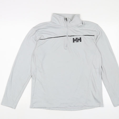 Helly Hansen Men's Grey 1/2 Zip Sweatshirt Large