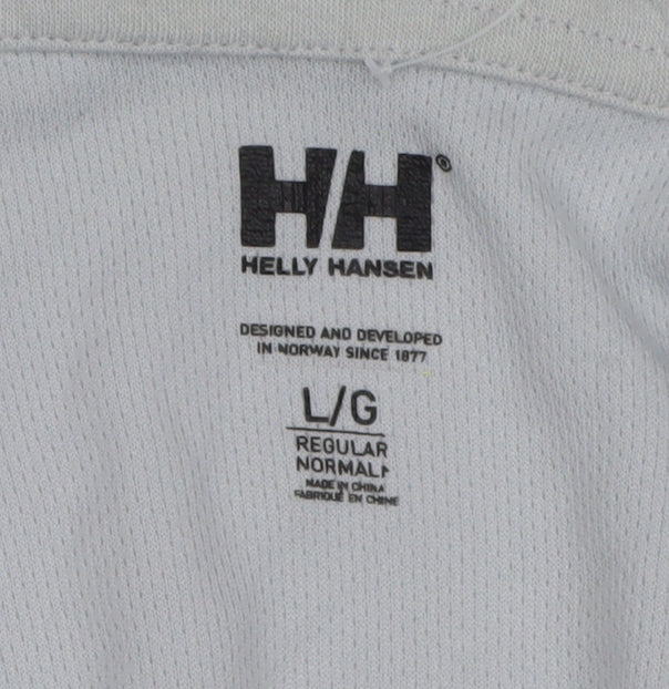 Helly Hansen Men's Grey 1/2 Zip Sweatshirt Large