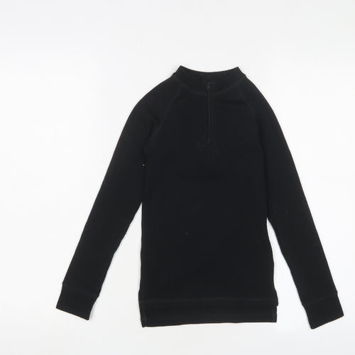 Trespass Boys Black Fleece Full Zip Sweatshirt 5-6 Years