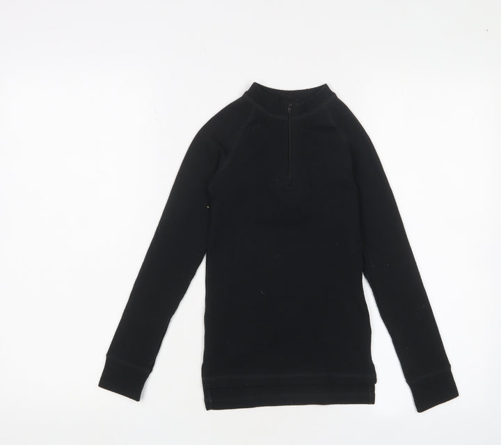 Trespass Boys Black Fleece Full Zip Sweatshirt 5-6 Years