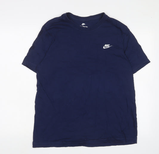 Nike Men's Blue XL T-Shirt, Crew Neck, Short Sleeve