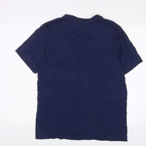 Nike Men's Blue XL T-Shirt, Crew Neck, Short Sleeve