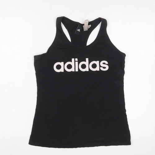 Adidas Women's Black Tank Top, Size 12-14, Athletic Fit