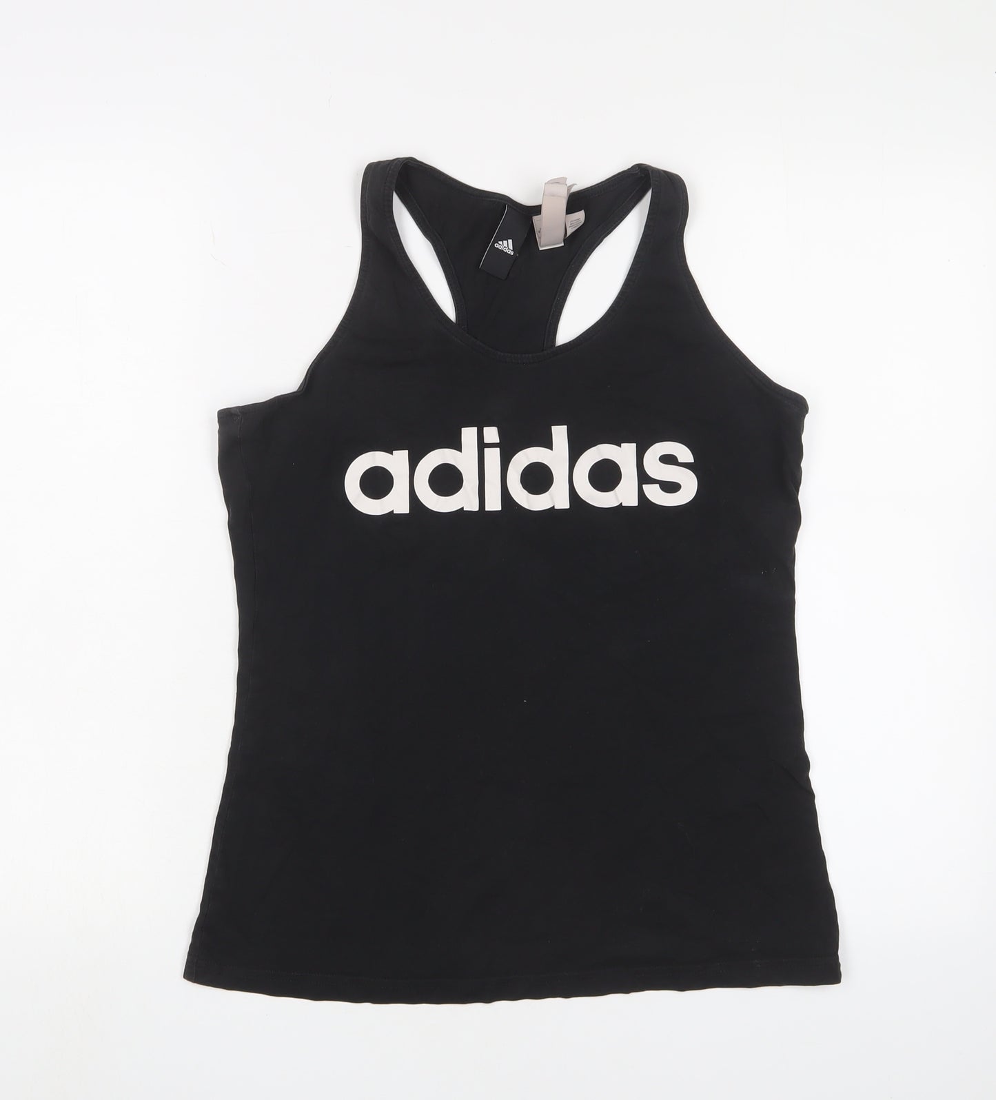 Adidas Women's Black Tank Top, Size 12-14, Athletic Fit