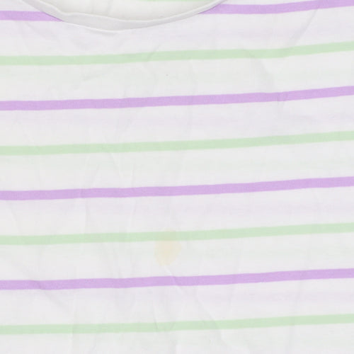 French Connection Women's Multicoloured Striped T-Shirt Size 14