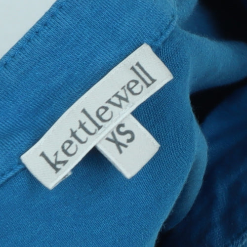 Kettlewell Women's Blue XS Button-Up Long Sleeve Top