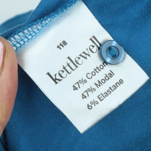 Kettlewell Women's Blue XS Button-Up Long Sleeve Top