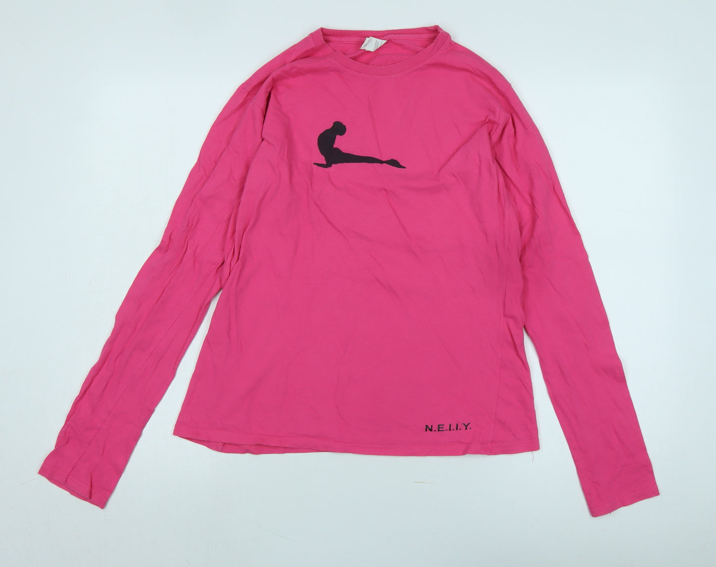 Only Pink Long Sleeve Basic T-Shirt XL Women