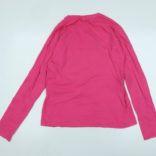 Only Pink Long Sleeve Basic T-Shirt XL Women