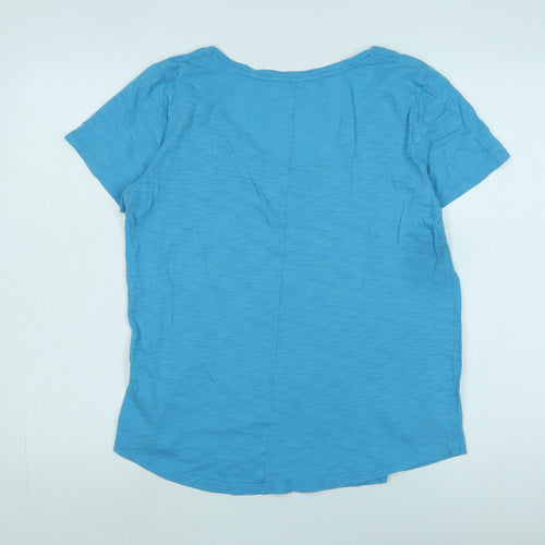 GAP Women's Blue V-Neck T-Shirt, Size M, Casual Wear