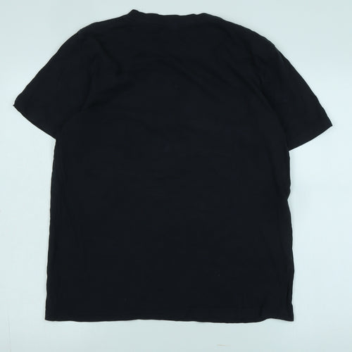 Rapanui Men's Black Bird Graphic Print T-Shirt Large