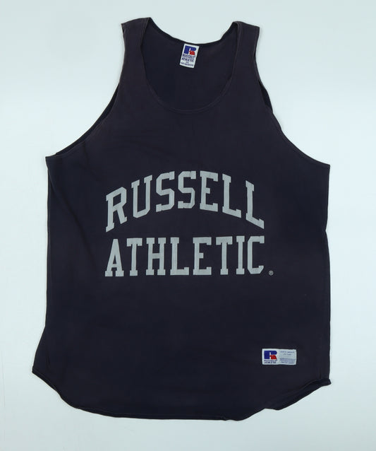 Russell Athletic Men's Black Sleeveless T-Shirt XL