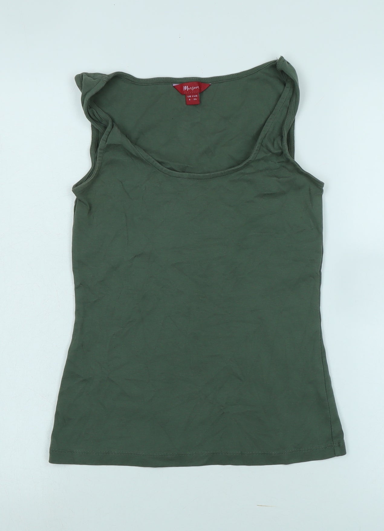 Monsoon Women's Green Sleeveless Tank Top Size 8