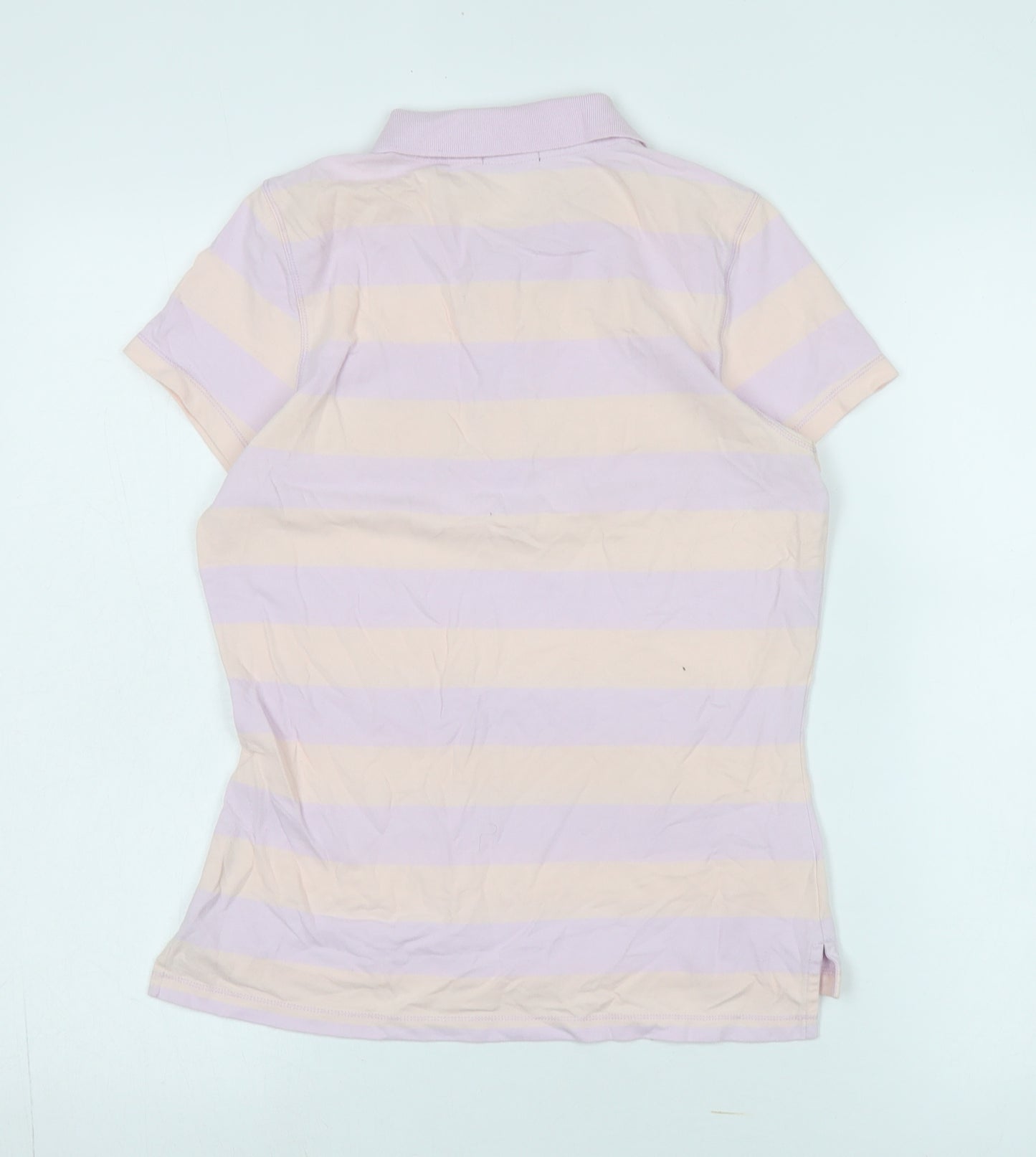 GAP Women's Multicoloured Striped Polo Shirt, Size S