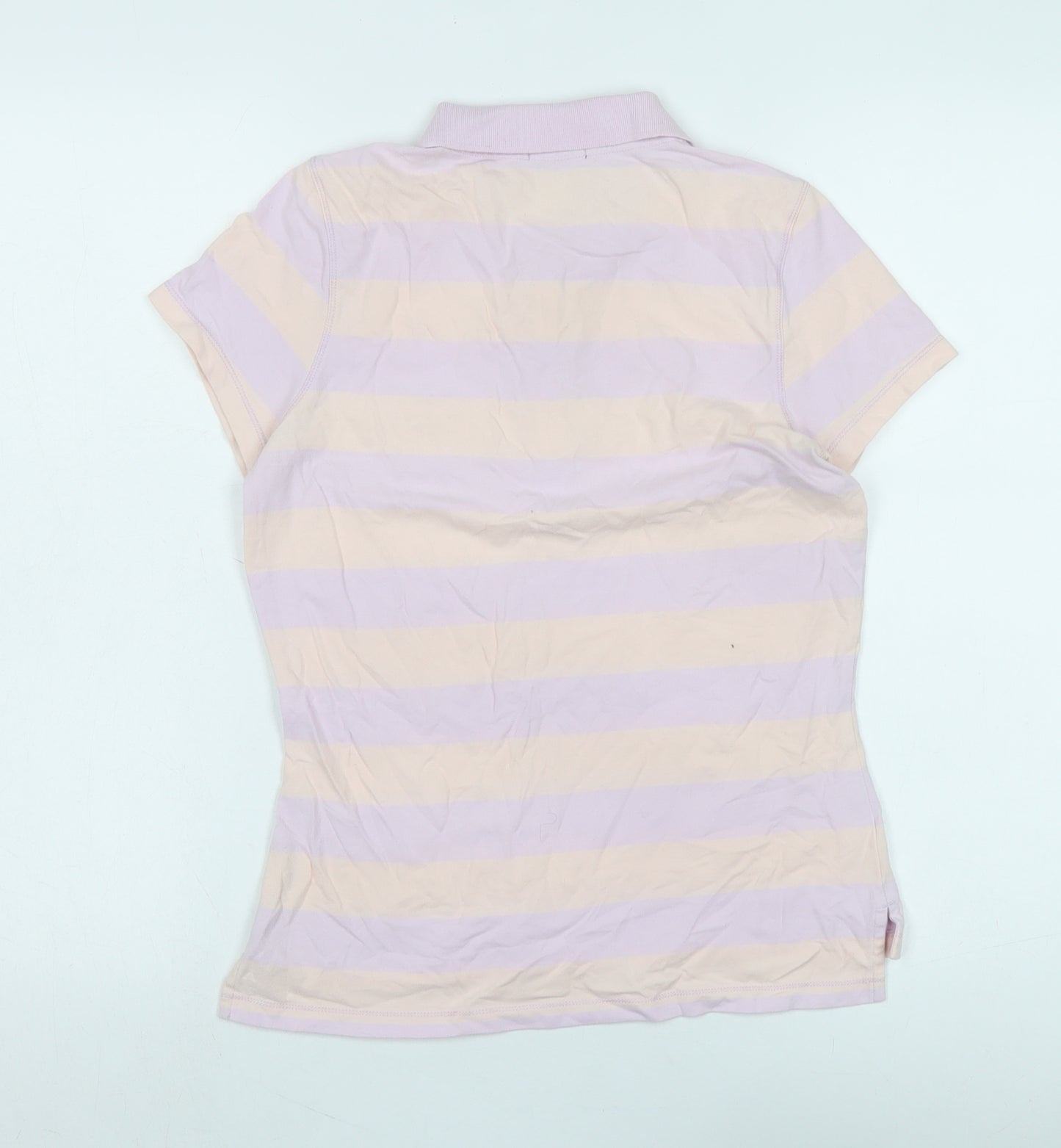 GAP Women's Multicoloured Striped Polo Shirt, Size S